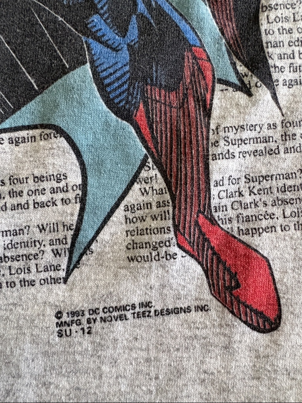 Vintage DC Comics Superman Tee, 1993 - Picture 3 of 6